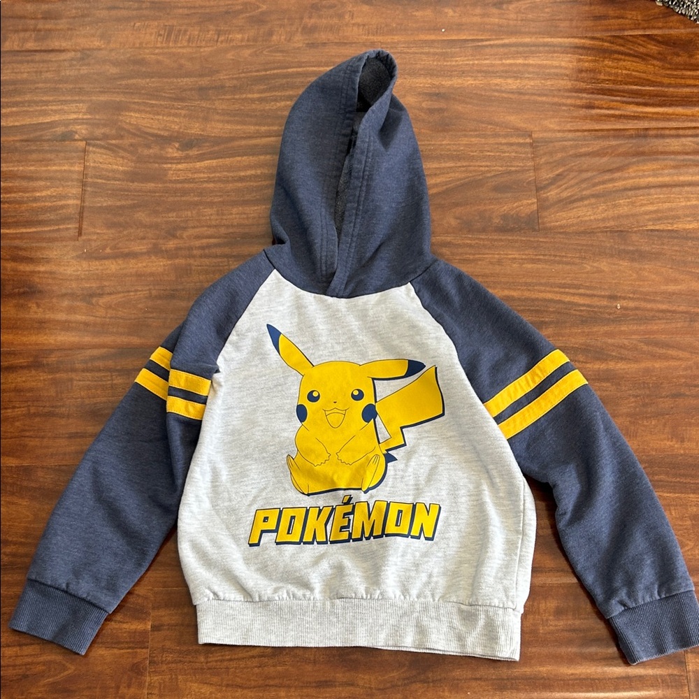 Kids Hoodie - Gray and Blue